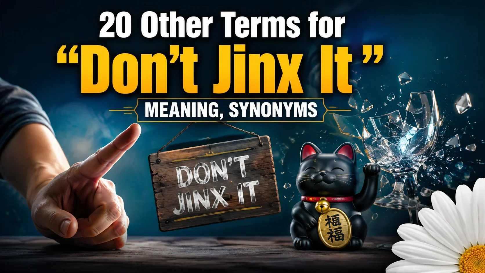 20 Other Terms for “Don't Jinx It”: Meaning, Synonyms