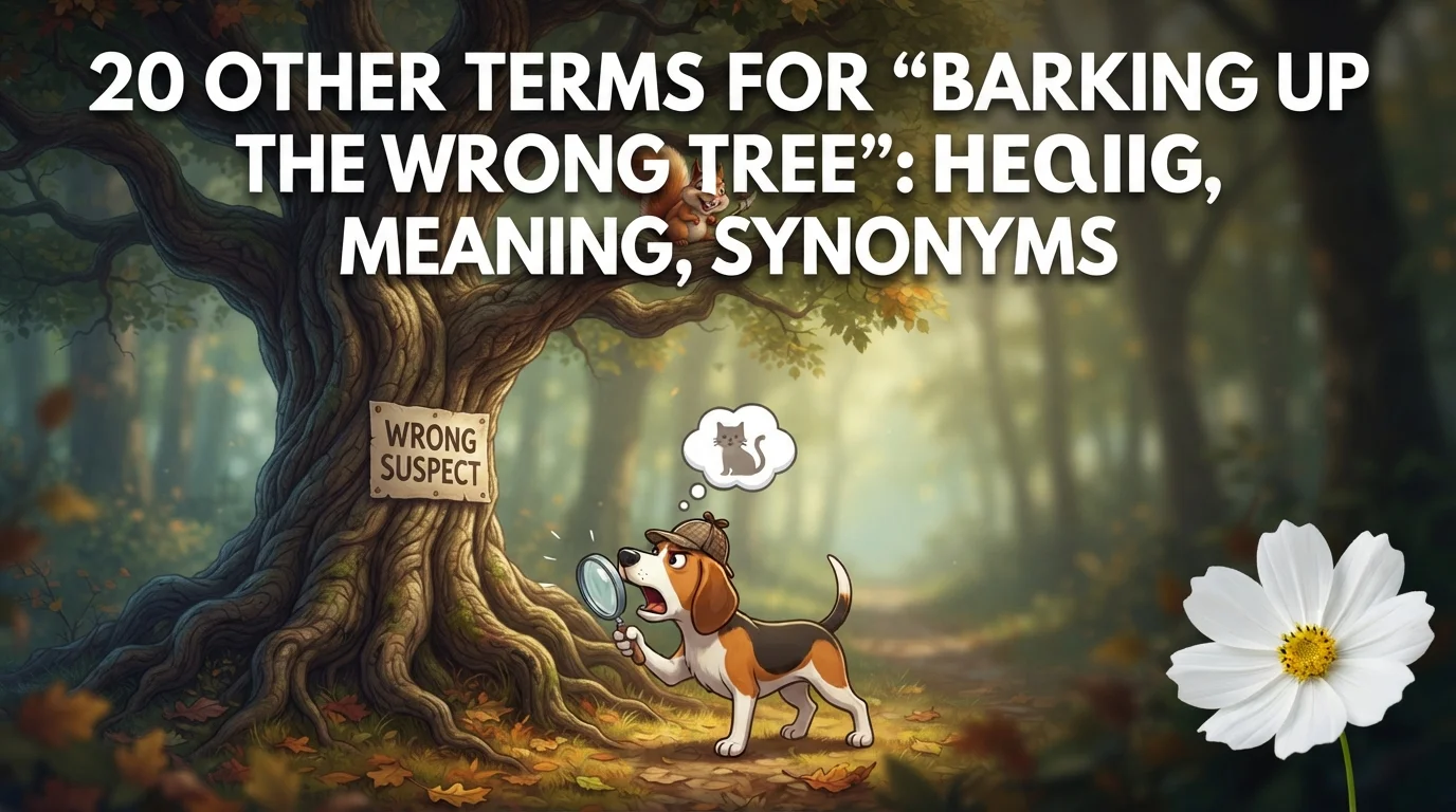 20 Other Terms For “Barking Up The Wrong Tree”: Meaning, Synonyms