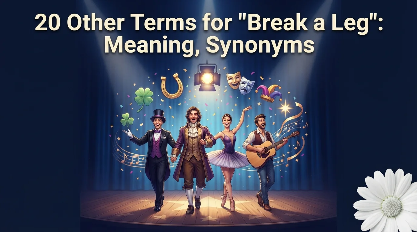 20 Other Terms for "Break a Leg": Meaning, Synonyms