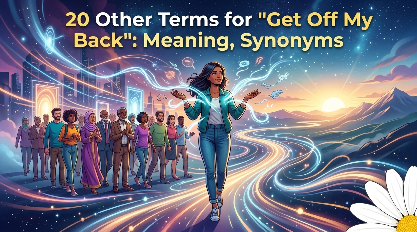 20 Other Terms for “Get Off My Back”: Meaning, Synonyms