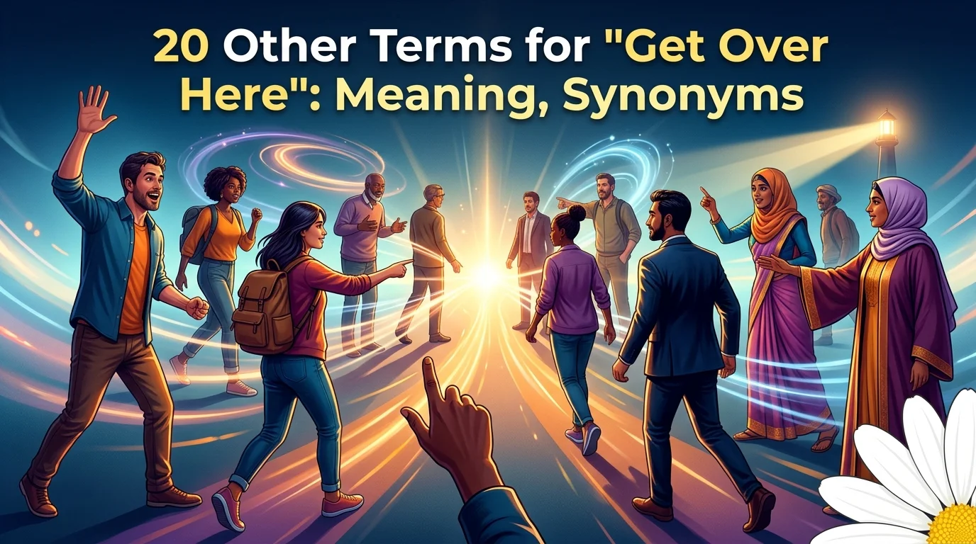 20 Other Terms for “Get Over Here”: Meaning, Synonyms