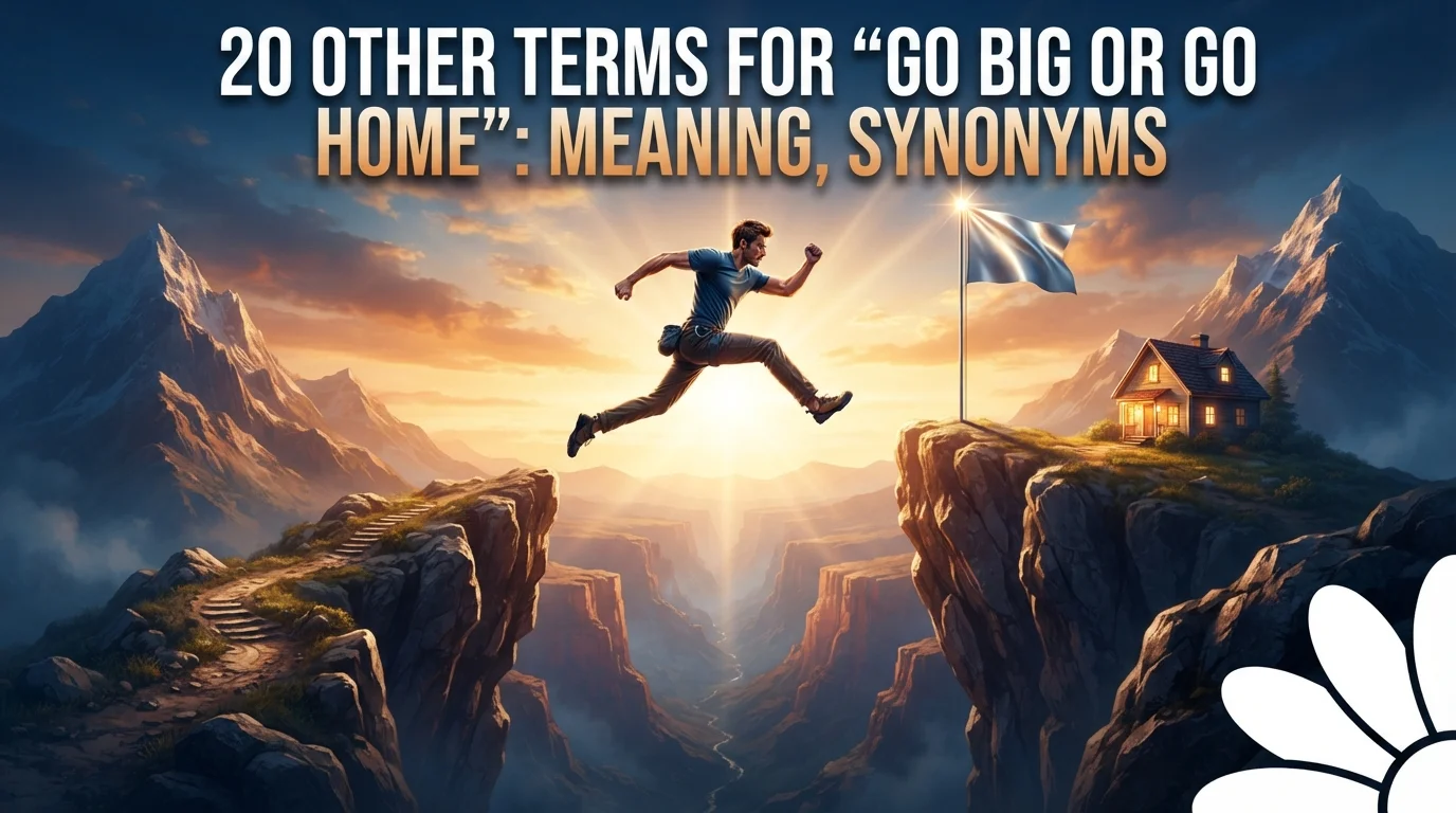 20 Other Terms For “Go Big Or Go Home”: Meaning, Synonyms