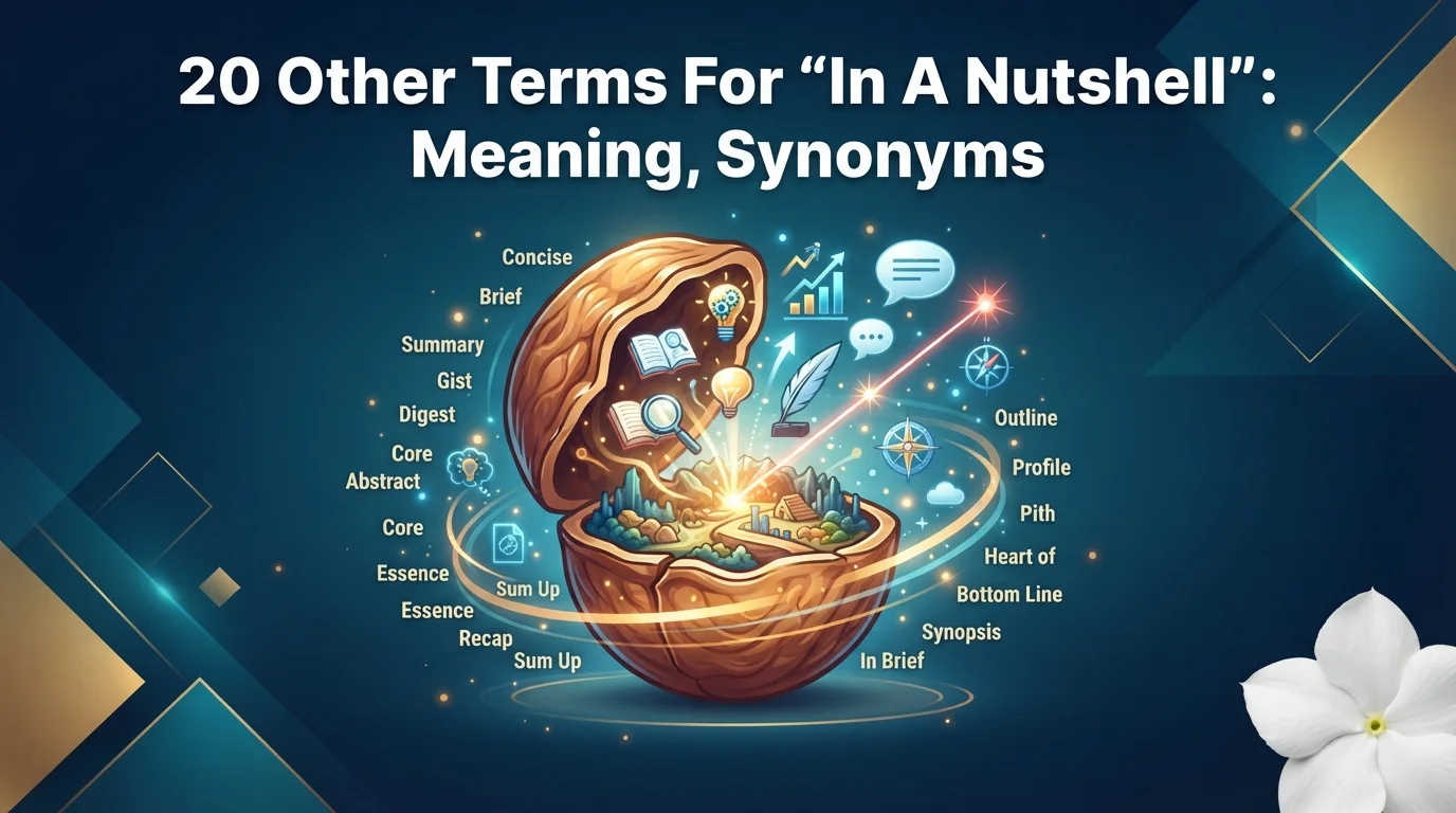 20 Other Terms For “In A Nutshell”: Meaning, Synonyms