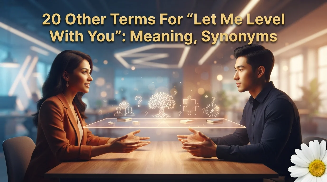 20 Other Terms For “Let Me Level With You”: Meaning, Synonyms