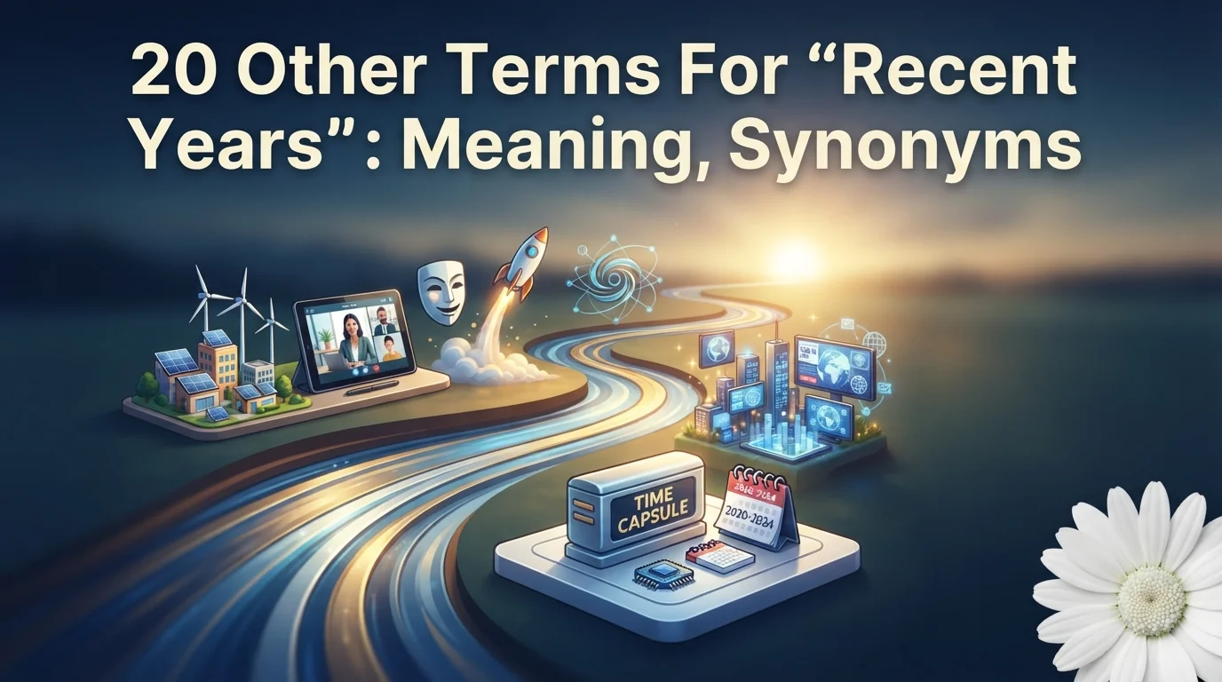 20 Other Terms For “Recent Years”: Meaning, Synonyms