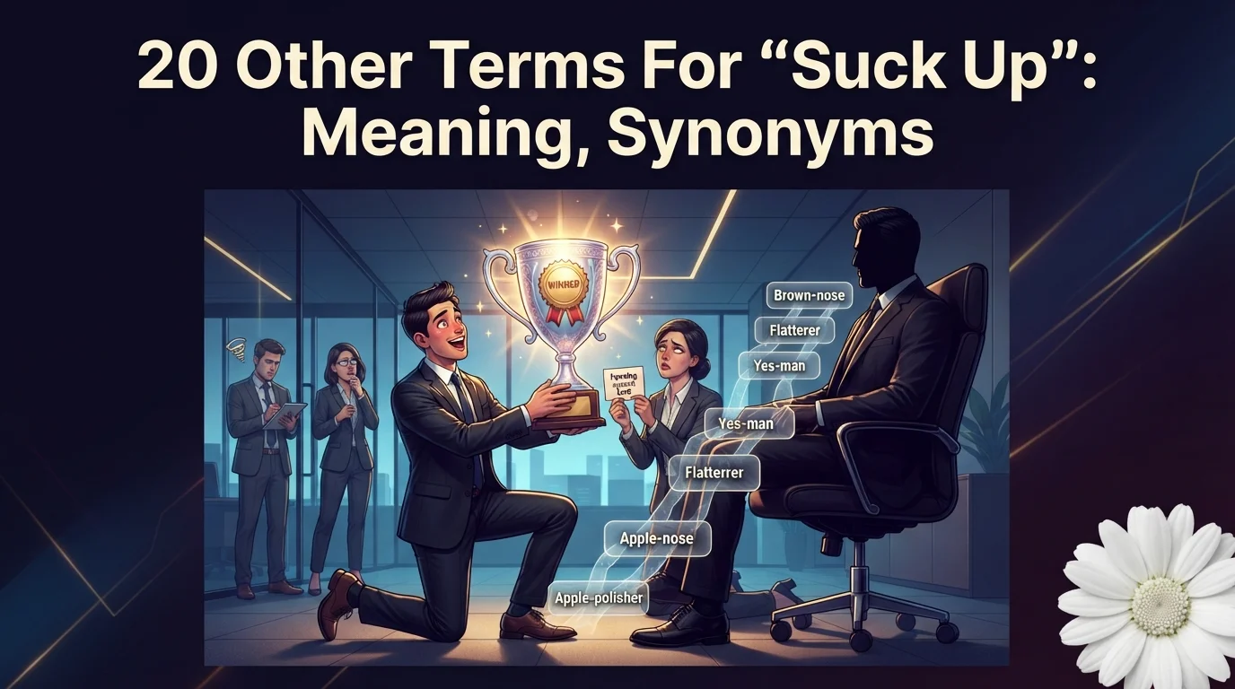 20 Other Terms For “Suck Up”: Meaning, Synonyms