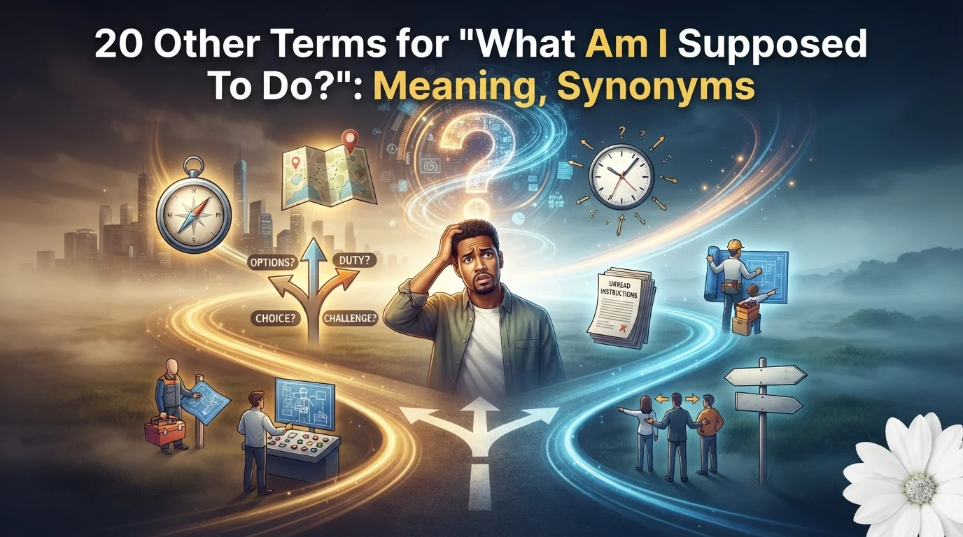 20 Other Terms for “What Am I Supposed To Do?”: Meaning, Synonyms