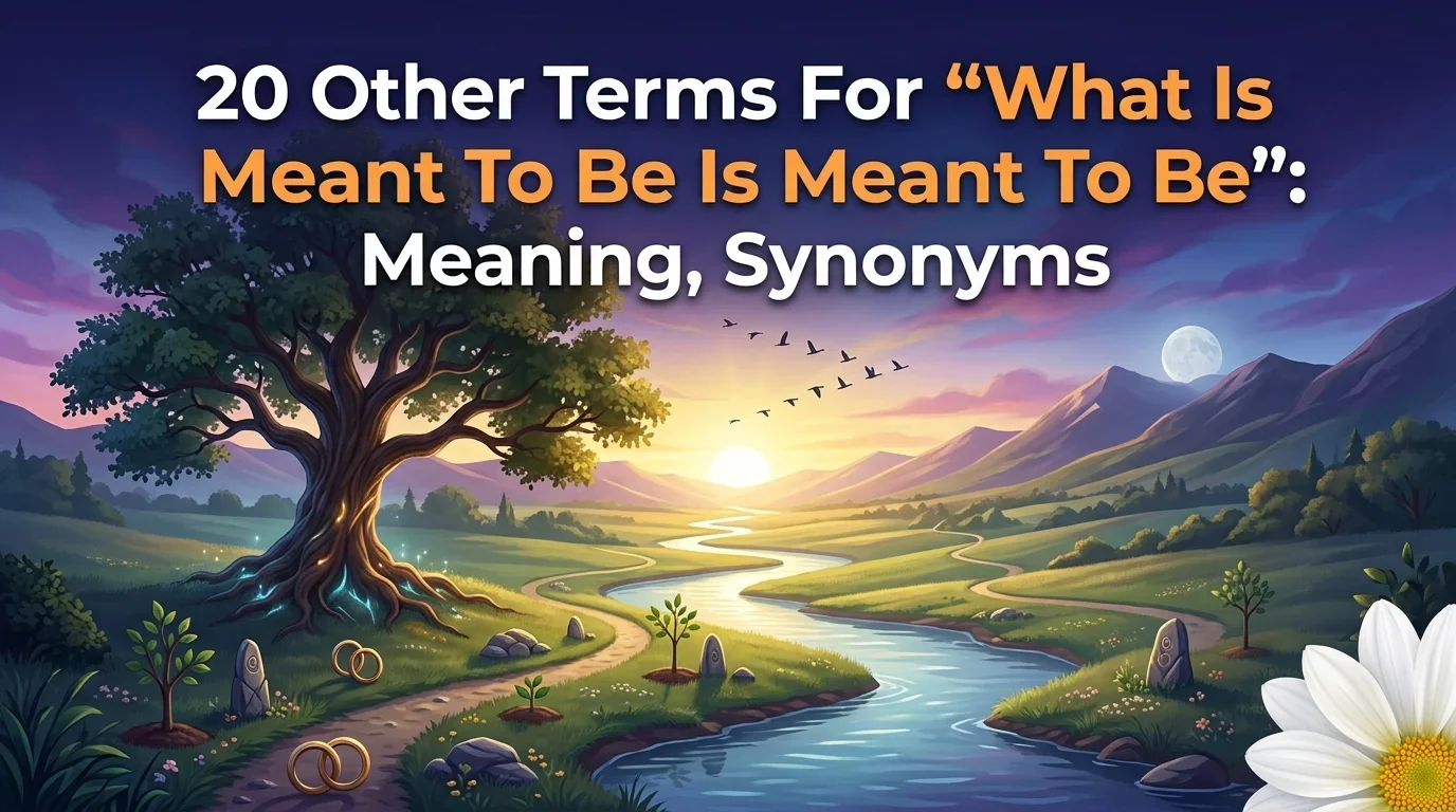 20 Other Terms For “What Is Meant To Be Is Meant To Be”: Meaning, Synonyms