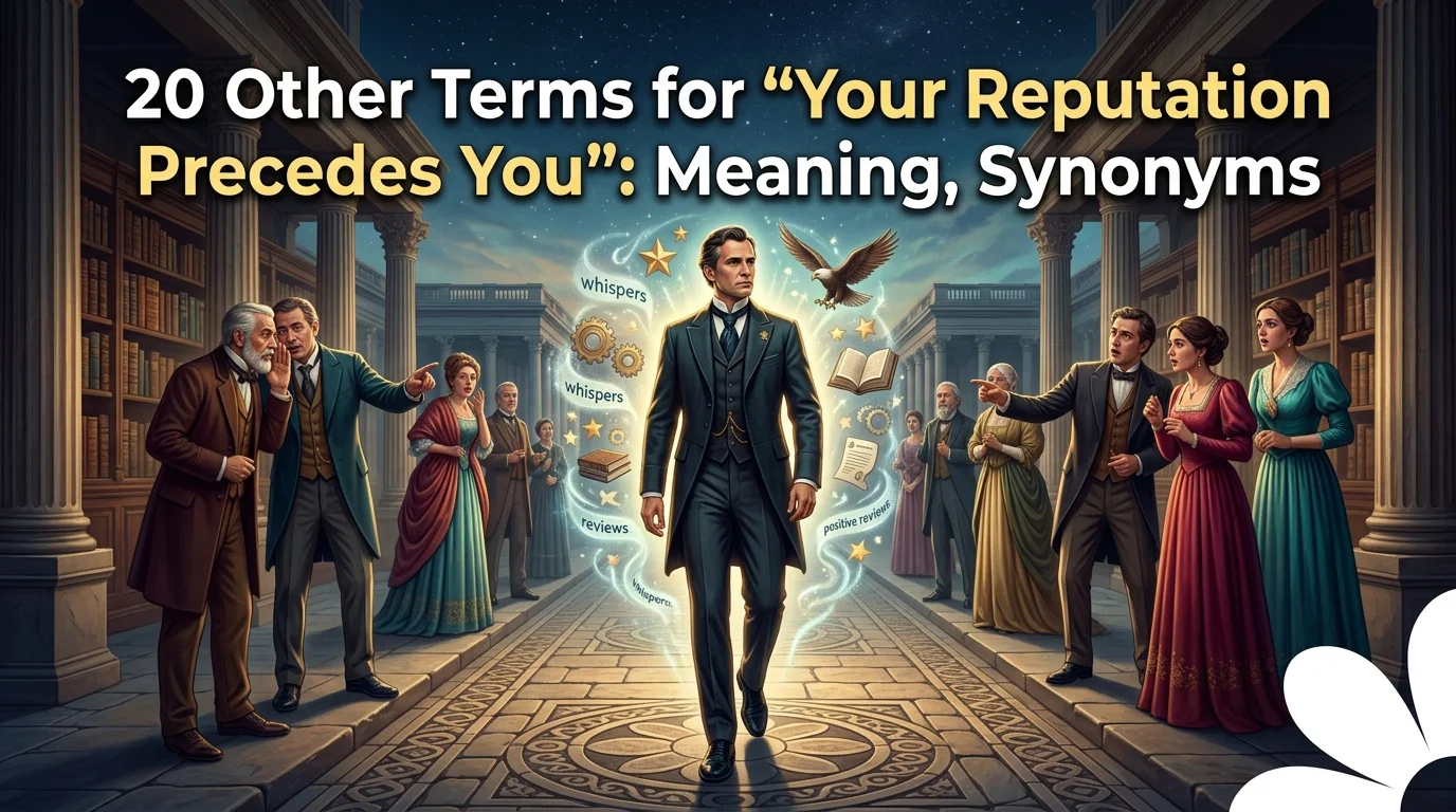 20 Other Terms for "Your Reputation Precedes You": Meaning, Synonyms